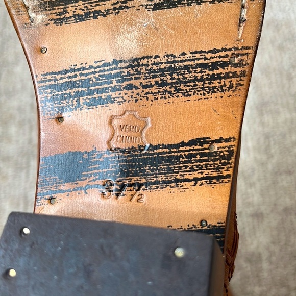 Georgina Goodman Billy Lace Up Mid Shaft Block Heel Cognac Brown Ankle Boots 6.5 - Picture 12 of 13